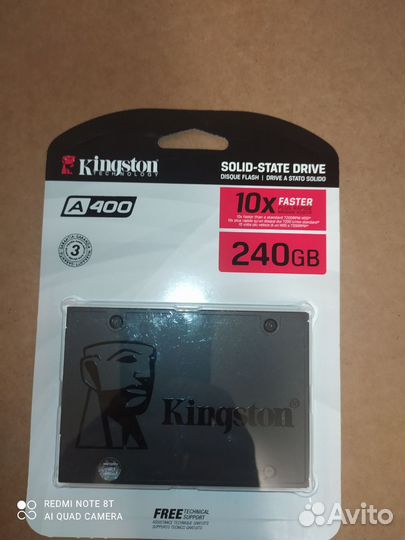 Новый ssd kingston a400 240gb