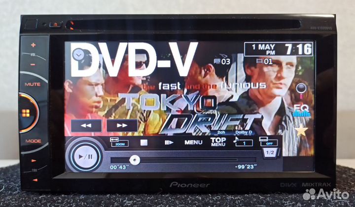 Автомагнитола Pioneer AVH-X1500DVD