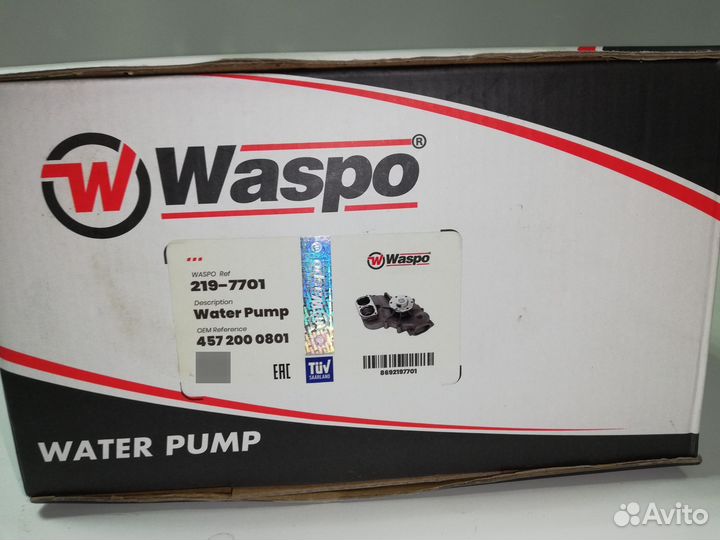 A4572000801 Помпа, Насос охл. жид.MB OM 457 Axor