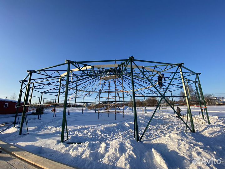 Конный манеж бочка 18.8м