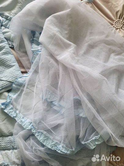 Балдахин в кроватку плюс бортик в кроватку