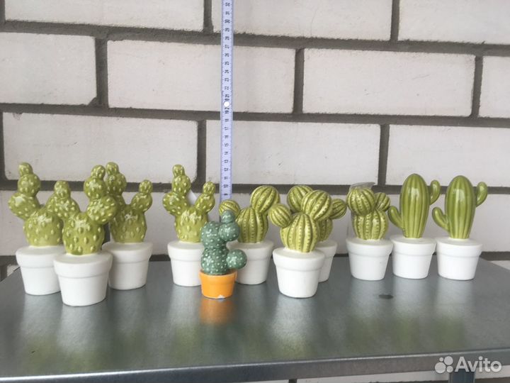 Кактус фигурка керамика