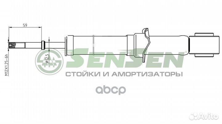 Амортизатор toyota corolla (e12) 16vvti -07.2007