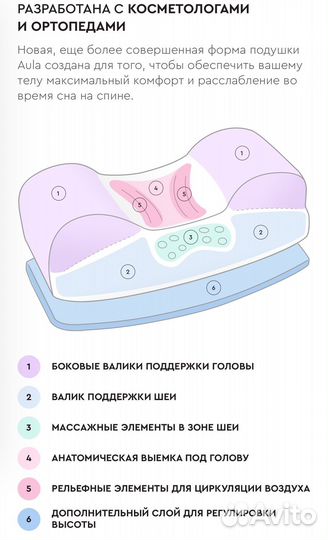 Подушка beauty sleep aula