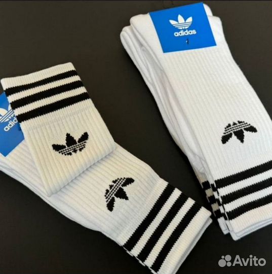 Носки adidas высокие белые