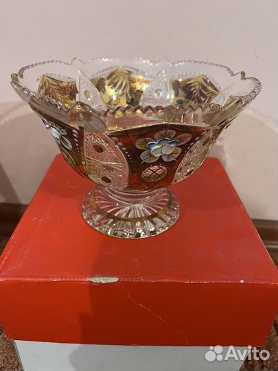 Ваза для фруктов,конфет Jahami Bohemia оригинал
