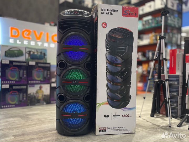 Портативная колонка с микрофоном