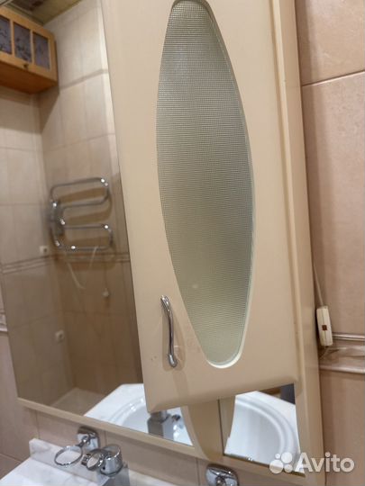 Тумба для ванной с зеркалом бу