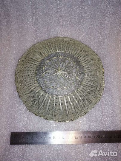 Сухарница, конфетница ваза, Скань Мельхиор