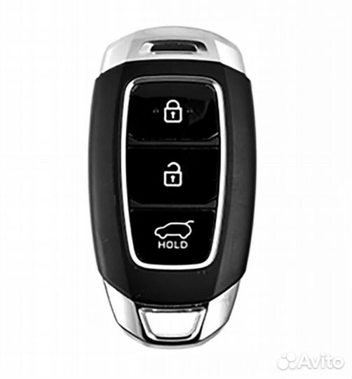 Чехол на ключ Hyundai / Хендай TPU carbon blue