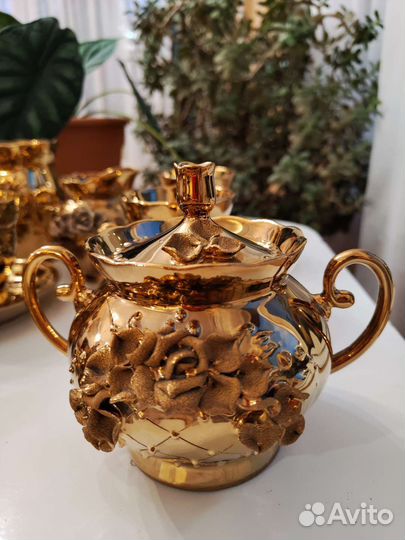 Сервиз чайный золотой СССР позолота