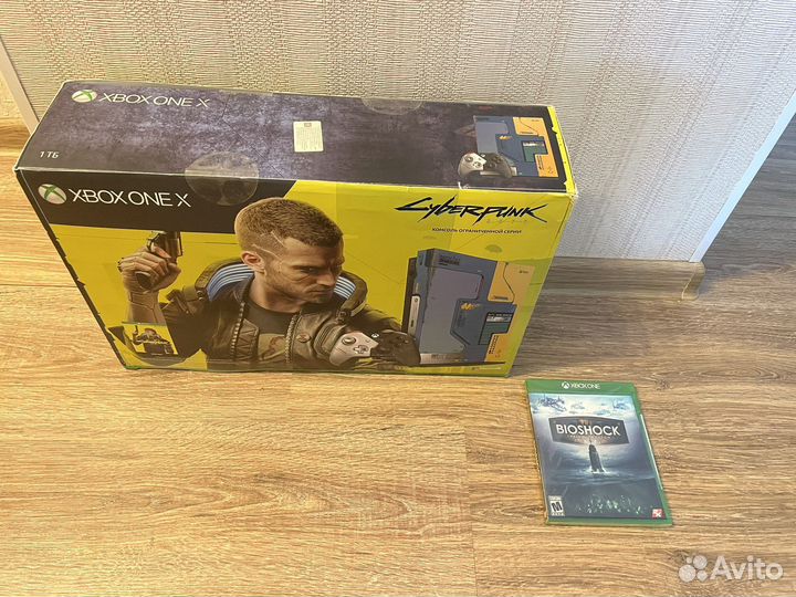 Xbox One X Cyberpunk 2077 Limited Edition + 4 игры