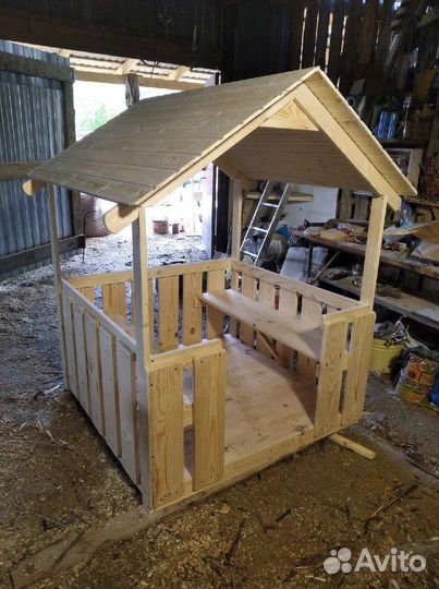 Деревянный Детский Домик