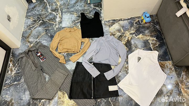 Вещи женские 42 пакетом новые и б/у