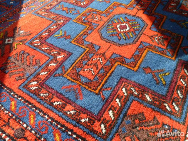 Ковер 2,2х1,2 ворс Дагестан СССР ручной раб шерст