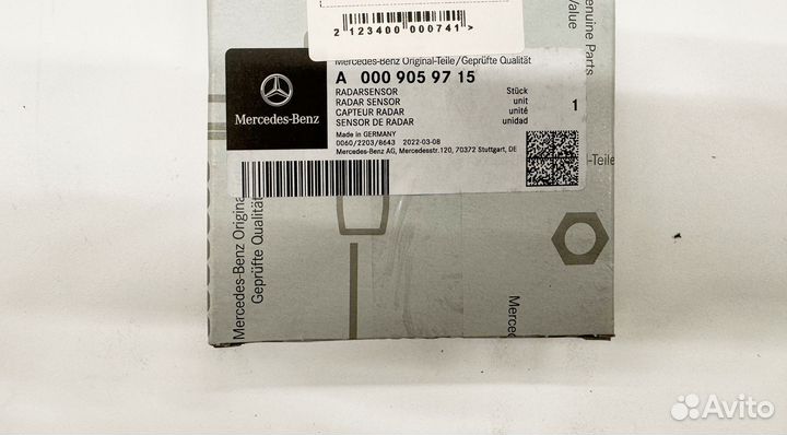 Датчик радарный Оригинал mercedes-benz A0009059715