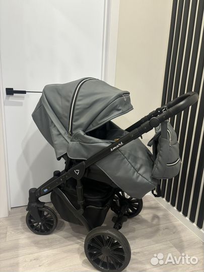 Коляска 2 в 1 DeLorean SMART grey