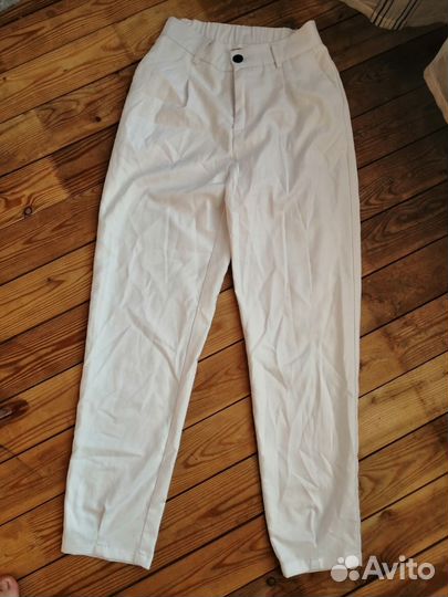 Брюки женские классические белые