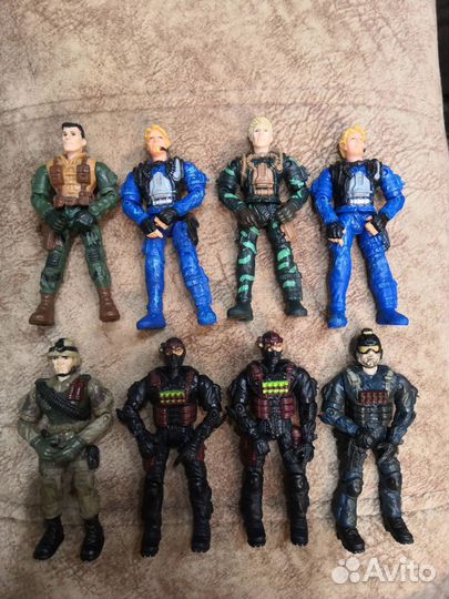 Подвижные солдатики Lanard, Chap mei, Gi Joe