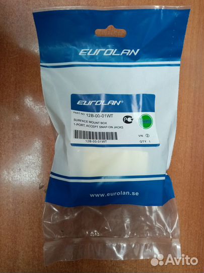 Настенная розетка RJ45 Eurolan