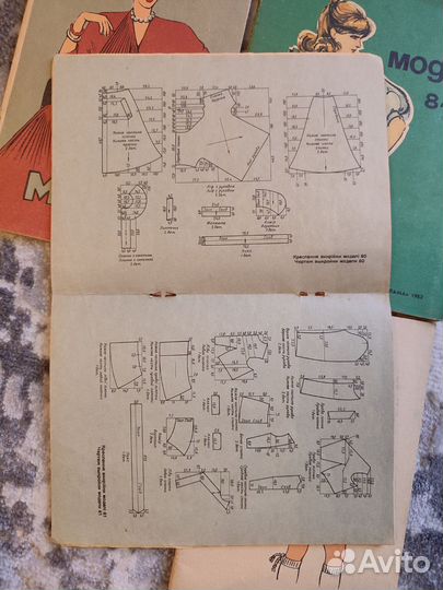 Журналы Мода СССР 1977, 84, 85, 86