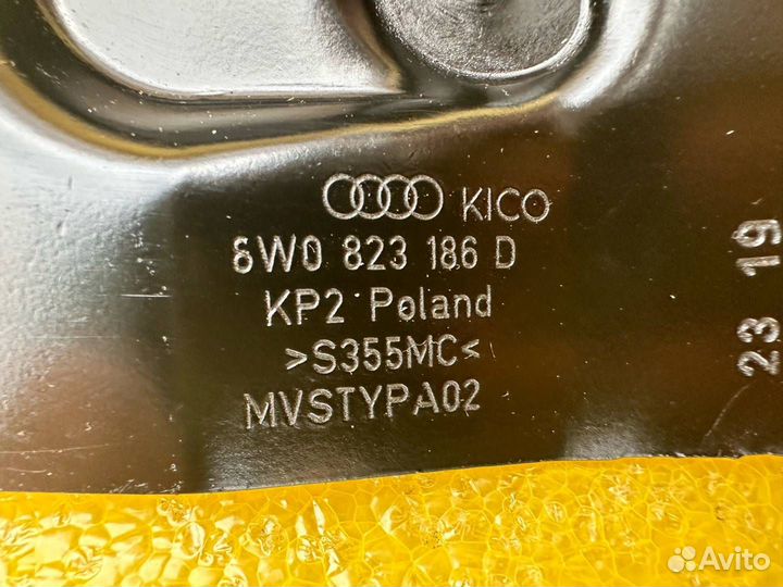 Замок капота 8W0823186D Audi A4 B9 2.0 Бензин