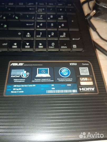 Ноутбук asus X55U