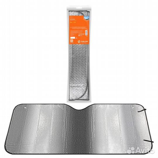 Шторка солнцезащитная 60 см на лобовое стекло, 140