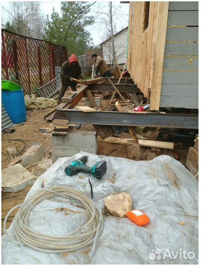 Реконструкция фундамента винтовыми сваями под ключ