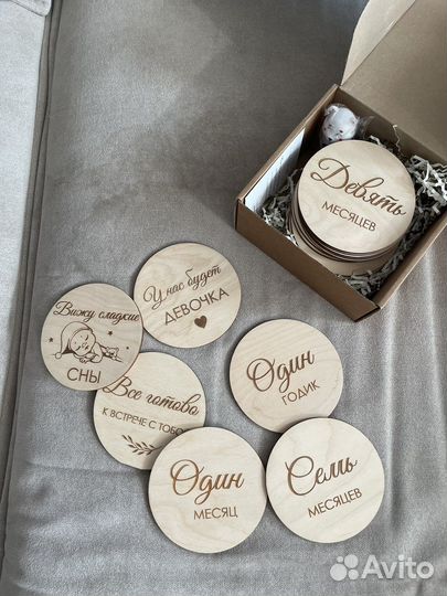 Деревянные карточки для фото