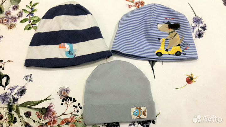 Хлопковые шапочки, 44-46