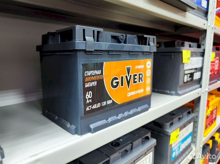 Аккумулятор giver hybrid 60 Ач