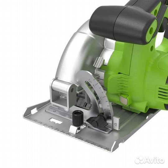 Пила дисковая аккумуляторная greenworks GD24CS165