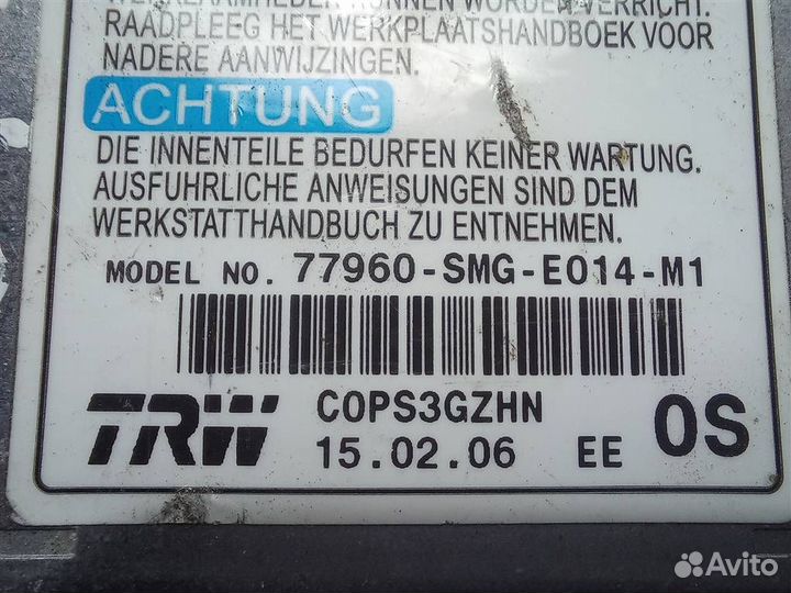 Блок управления AIR BAG honda Civic 5D FK viii 20