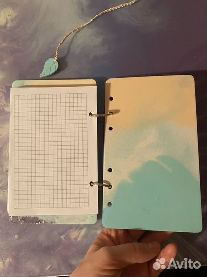 Блокнот А6 из эпоксидной смолы