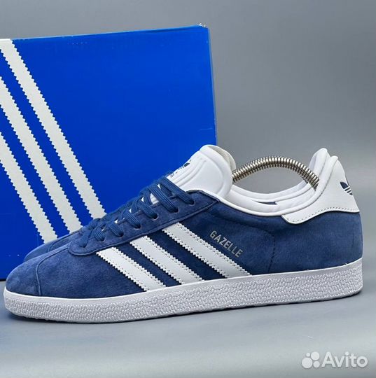 Синие кеды Adidas Gazelle