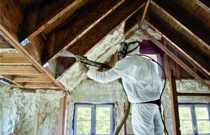 Утепление крыши пенополиуретаном