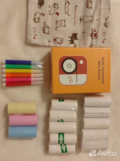 Портативный беспроводной мини принтер детский