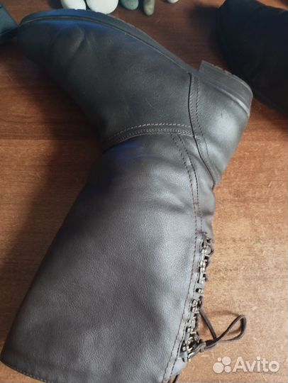 Зимние женские сапоги 42 размера натуральная кожа