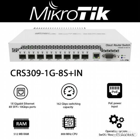 Mikrotik CRS309-1G-8S+IN