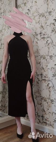 Вечернее платье lichi s бархатное миди