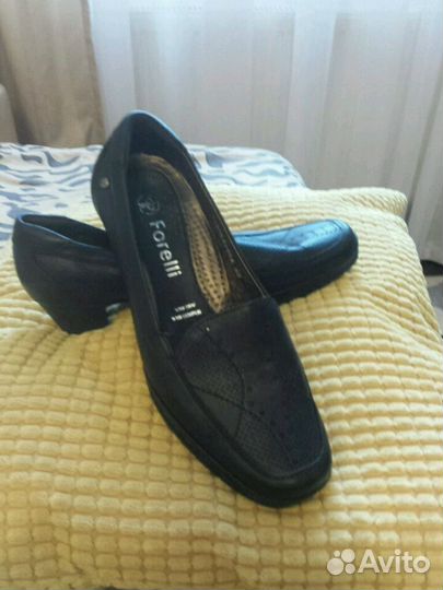 Туфли кожаные,черные,ортопедические,новые.удобные