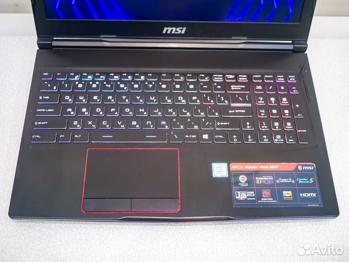 Игровой ноутбук MSI Raider GE63 8750h GTX 1070