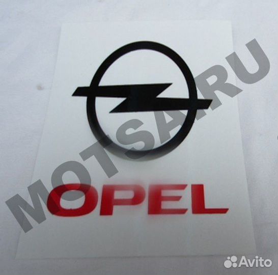 Наклейка логотипа opel (12х12)