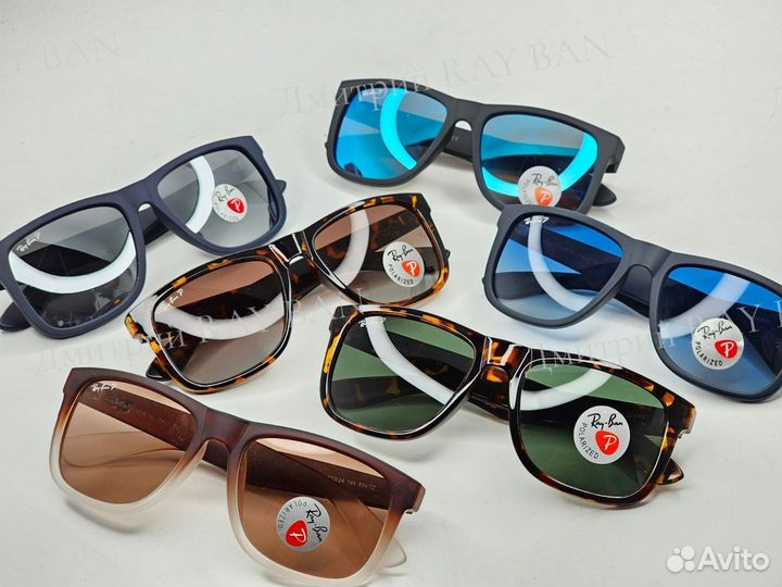 Очки Ray Ban 4165 Justin Polarized Silver Mirror