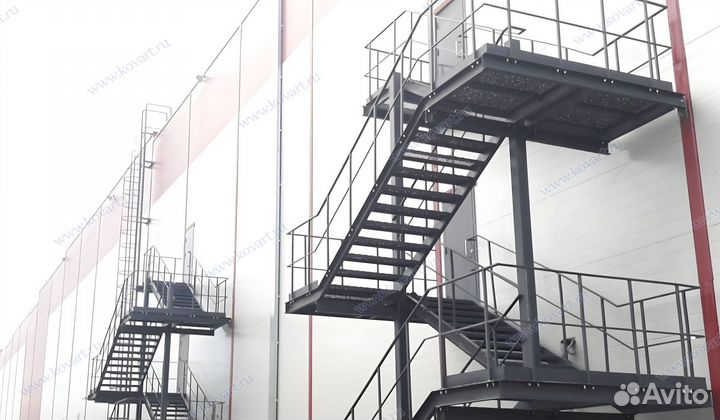 Лестница пожарная металлическая