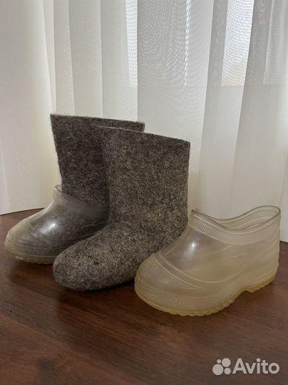 Валенки с галошами
