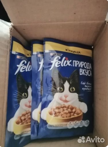 Корм влажный Felix разные вкусы