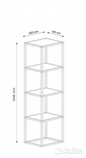 Стеллаж в стиле IKEA