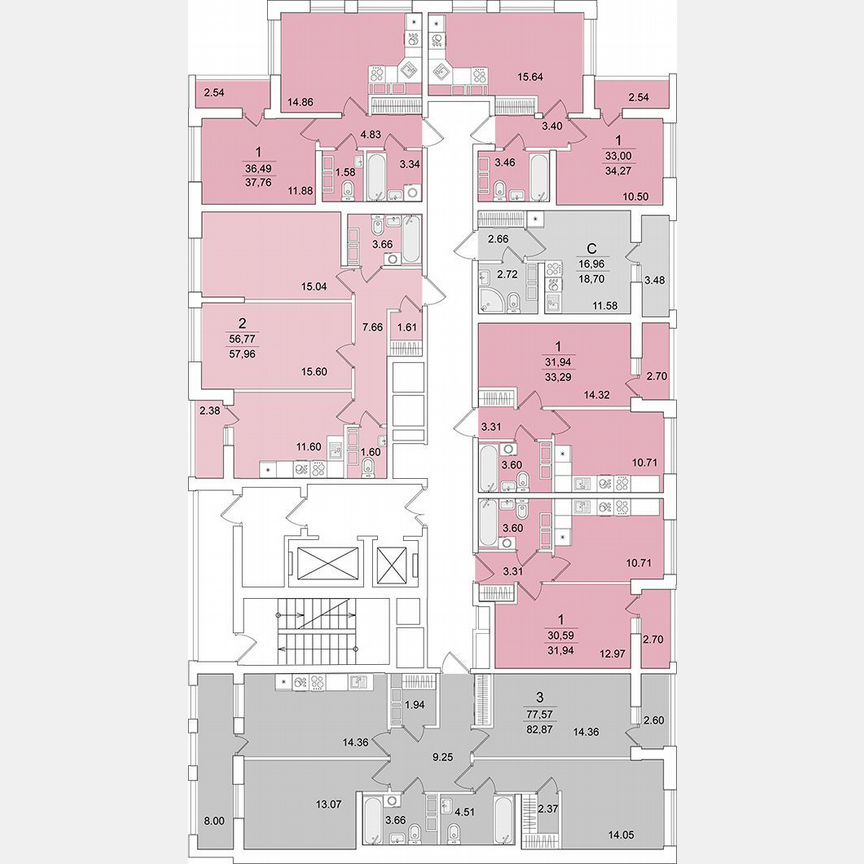 1-к. квартира, 31,9 м², 16/16 эт.